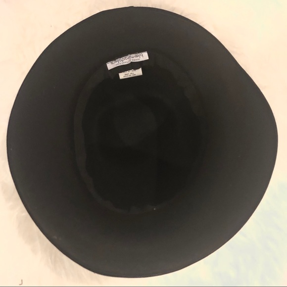 Vintage Bloomingdales Black 100% Wool Wide Brim Hat - Picture 6 of 9